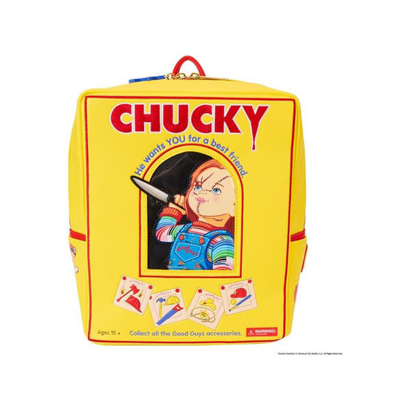 Birdboh Loungefly child's Play Chucky doll horror costume cosplay mini 2024 backpack