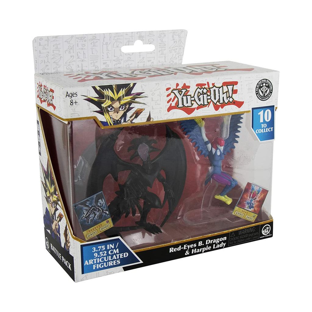 Super Impulse Yu-Gi-Oh Red-Eyes B Dragon And Harpie Lady 3.75 Inch Set