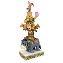Enesco Disney Traditions Pooh And Friends Stacked Friendship And Festivities Figurine 6015005 - Radar Toys
