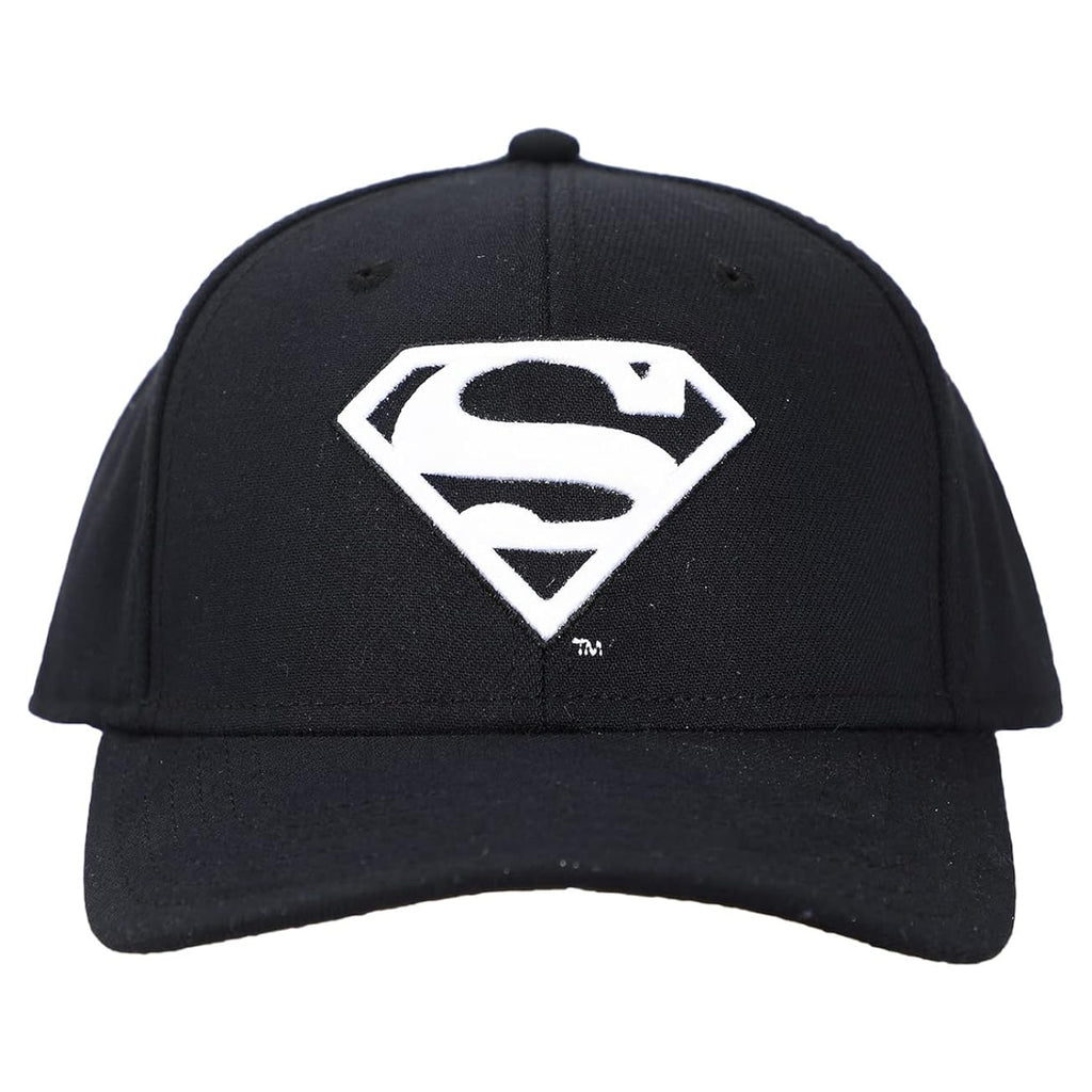 Bio World Superman White Stitched Logo Snapback Hat