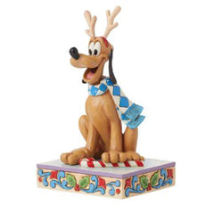 Enesco Disney Traditions Pluto Christmas Personal Dashing Rein-Dog Figurine 6015012 - Radar Toys