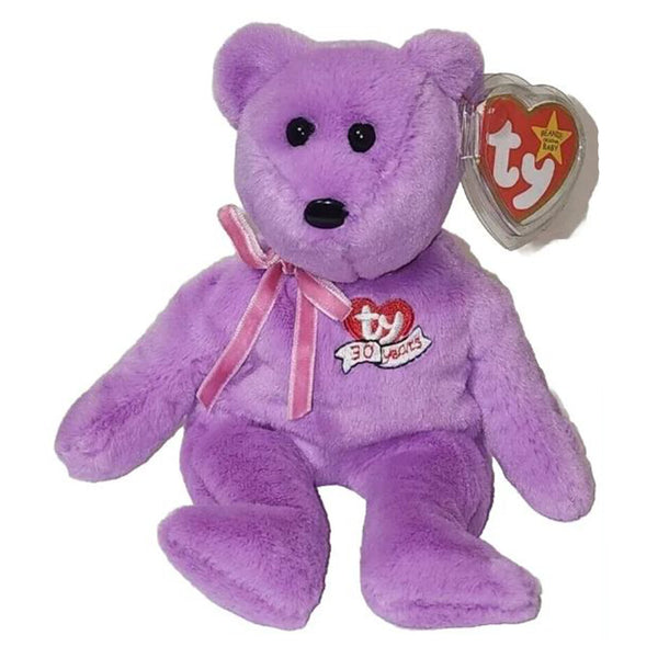 Ty Celebrate II Bear Purple 6 Inch Plush Figure | Radar Toys