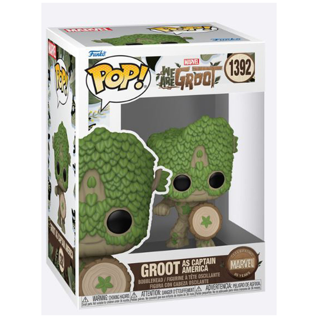 Funko Marvel We Are Groot POP Groot As Captain America Vinyl Figure