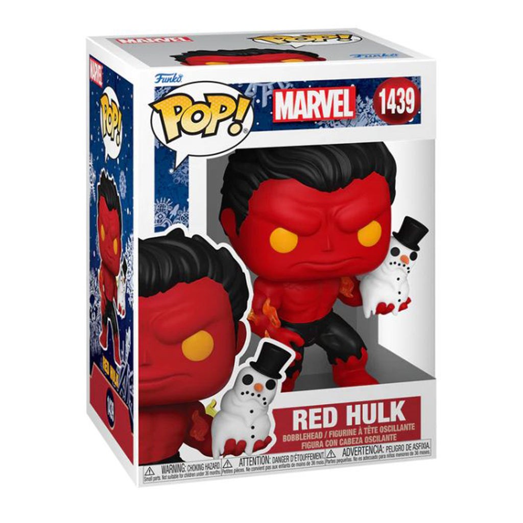 Funko Marvel Holiday S4 POP Red Hulk Vinyl Figure