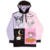 Loungefly Sanrio Kuromi And My Melody Halloween Hooded Sweatshirt - Radar Toys