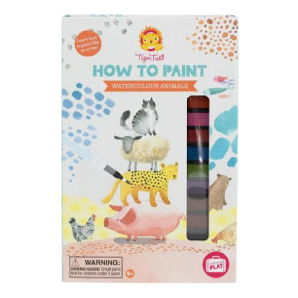 Tiger Tribe How To Paint Watercolor Animals Craft Set