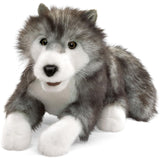 Folkmanis Timber Wolf 14 Inch Plush Puppet - Radar Toys