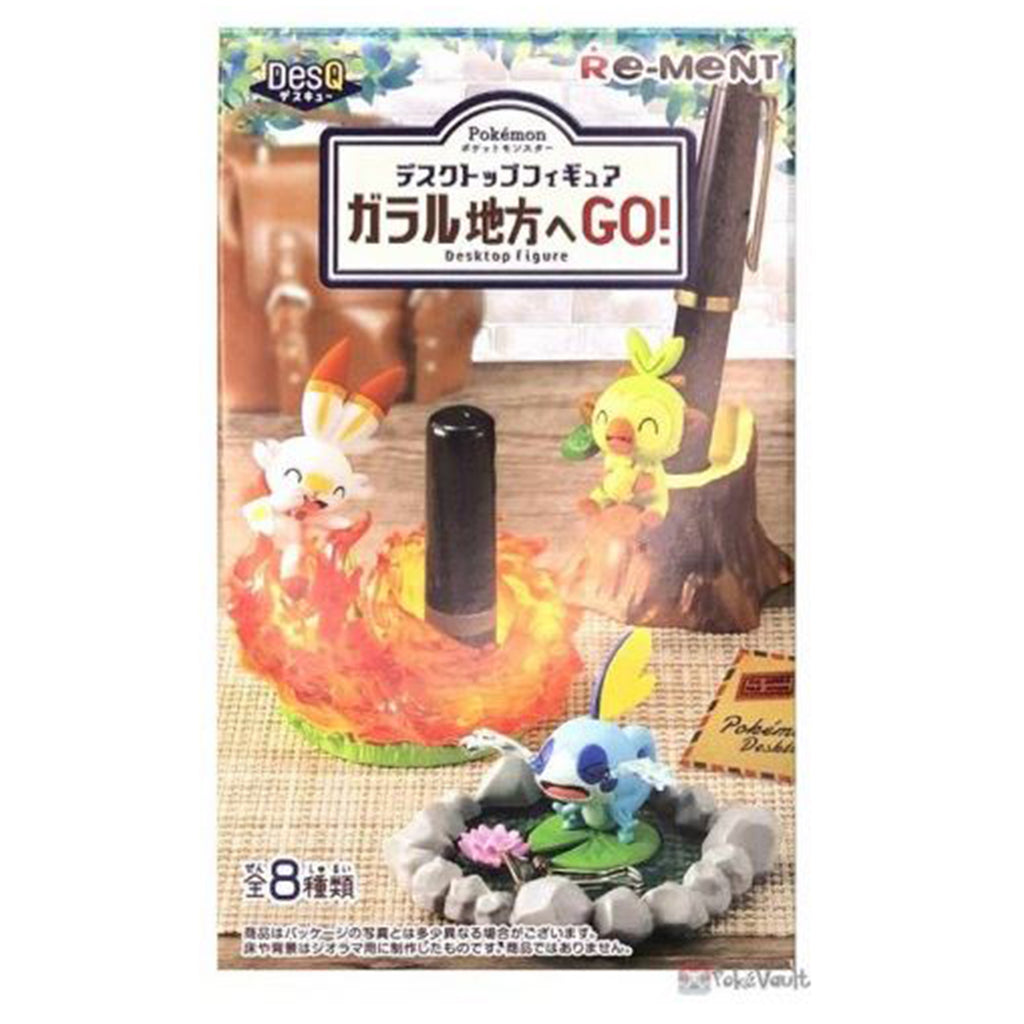 Pokemon Re-ment DesQ Go To The Galar Single Blind Box Desktop Figure