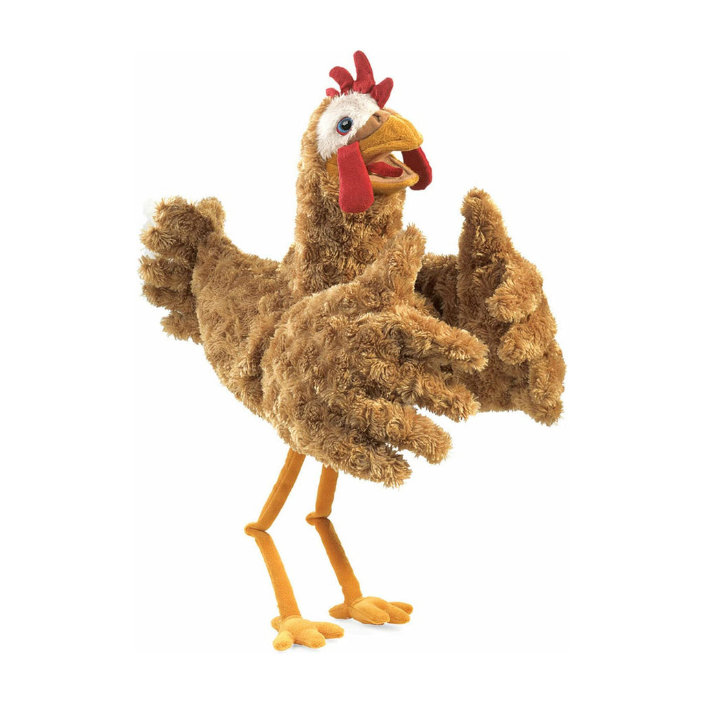 Folkmanis Chicken 12 Inch Plush Puppet - Radar Toys