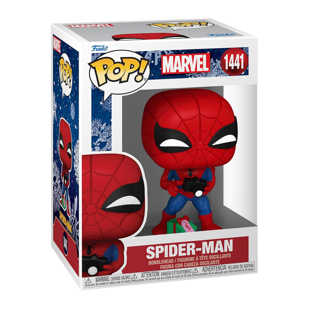 Funko Marvel Holiday S4 POP Spider-Man With Open Gift Vinyl Figure