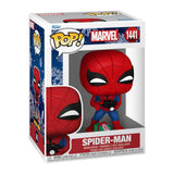 Funko Marvel Holiday S4 POP Spider-Man With Open Gift Vinyl Figure - Radar Toys