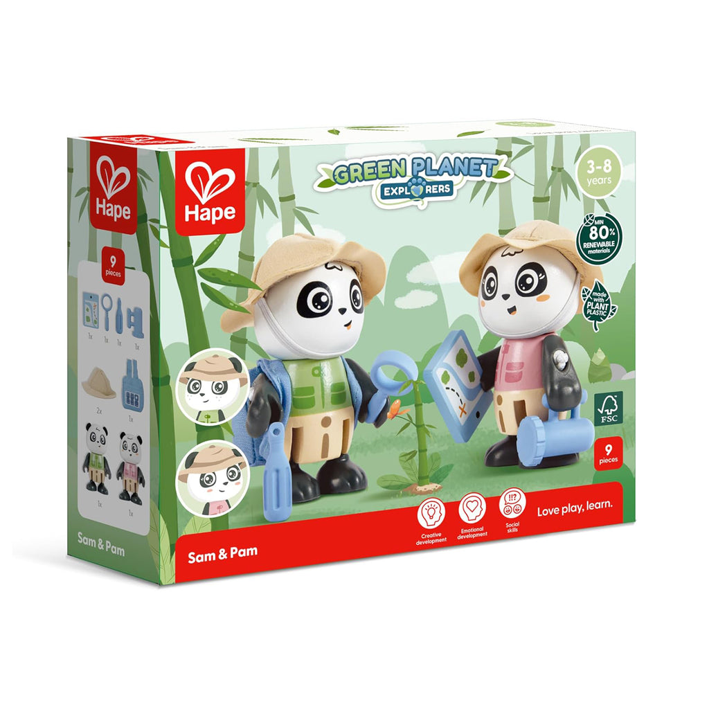 Hape Green Planet Explorers Sam And Pam Set - Radar Toys