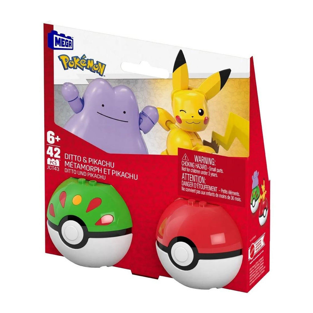 MEGA Pokemon Ditto And Pikachu Building Set - Radar Toys