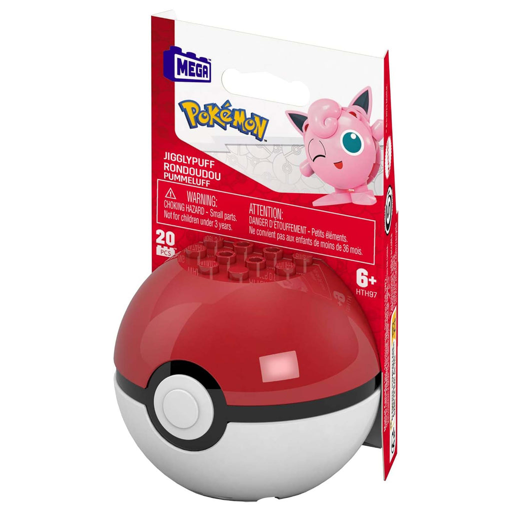 MEGA Pokemon Jigglypuff Poke Ball Building Set - Radar Toys