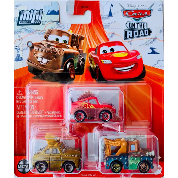 Disney Pixar Cars Lightning McQueen Chieftess And Mater Mini Racers ...