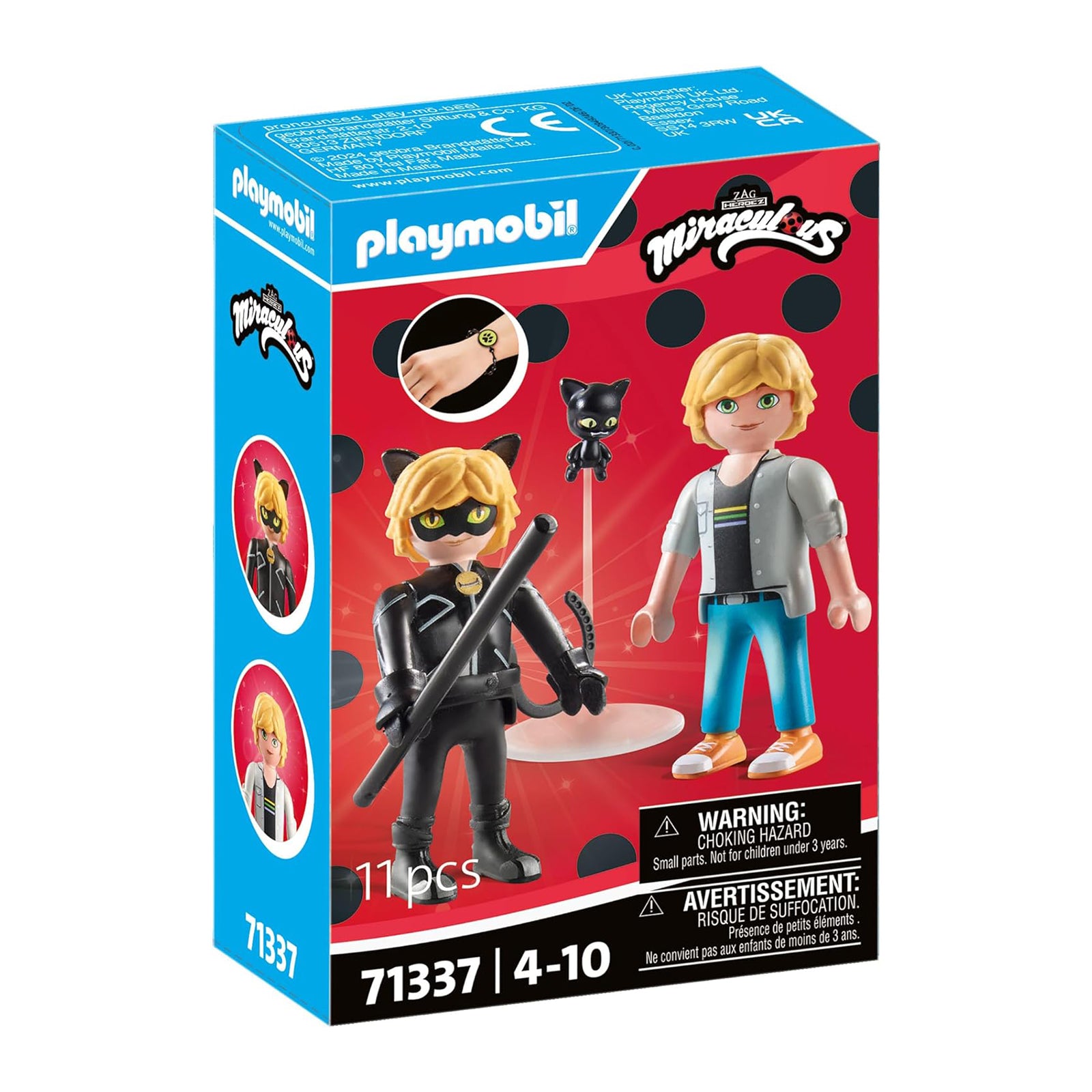 Playmobil Miraculous Adrien And Cat Noir Building Set 71337 | Radar Toys