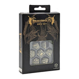 Q-Workshop Dracopolis Scandinavian Blackfang 7 Piece Dice Set - Radar Toys