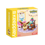 QMAN Keeppley Pokemon Eevee Baking Time Building Block Set - Radar Toys