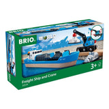 Ravensburger Brio Freight Ship And Crane Set - Radar Toys