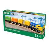 Ravensburger Brio Three Wagon Cargo Train Set - Radar Toys