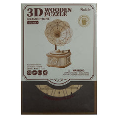 Rolife Gramophone 3D Wooden Puzzle - Radar Toys