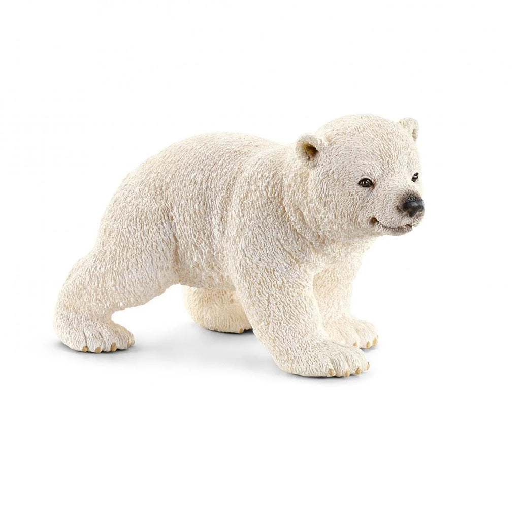 Schleich Polar Bear Cub Walking Animal Figure 14708 - Radar Toys