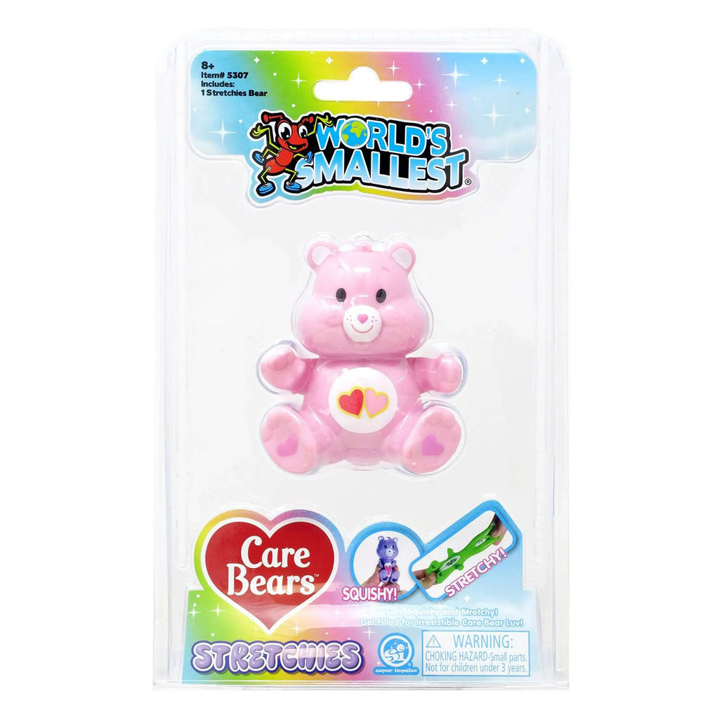 Super Impulse World's Smallest Care Bears Stretchies Love-A-Lot Bear