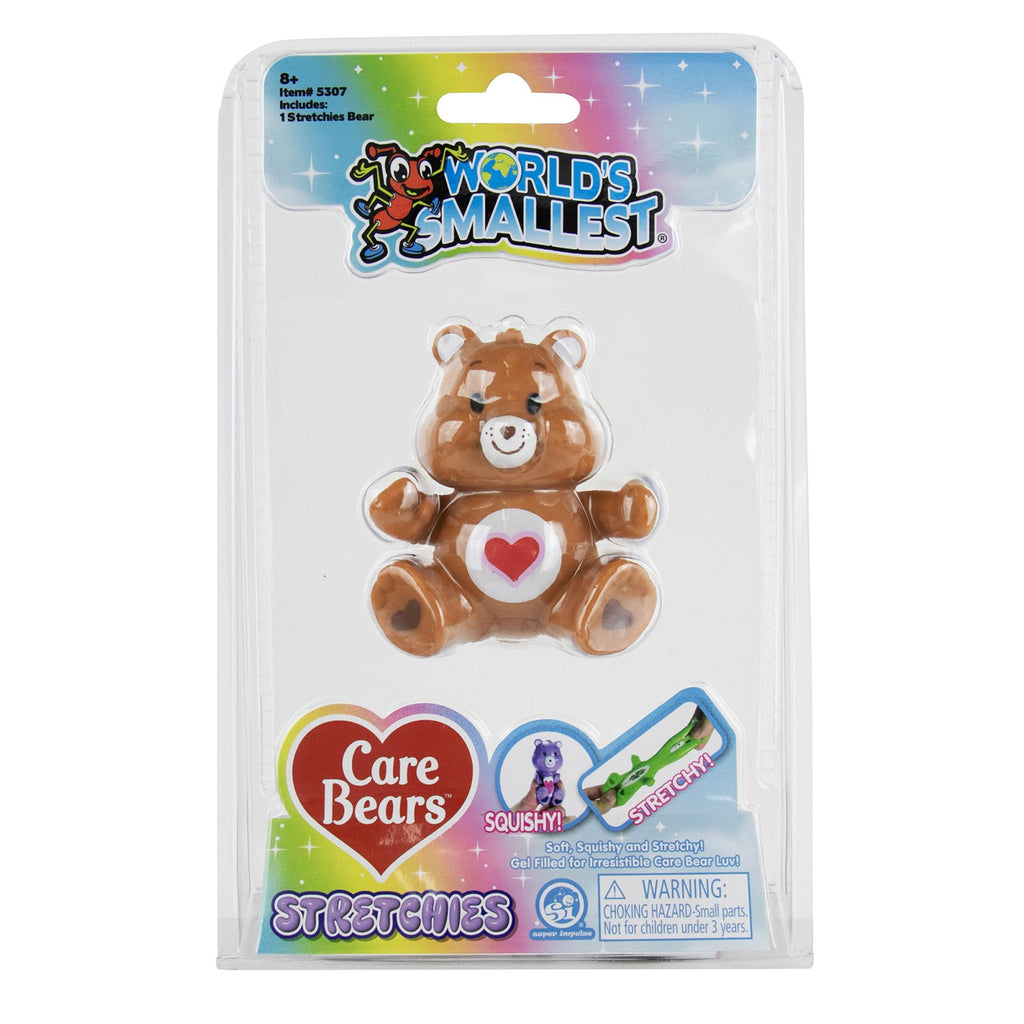 Super Impulse World's Smallest Care Bears Stretchies Tenderheart Bear