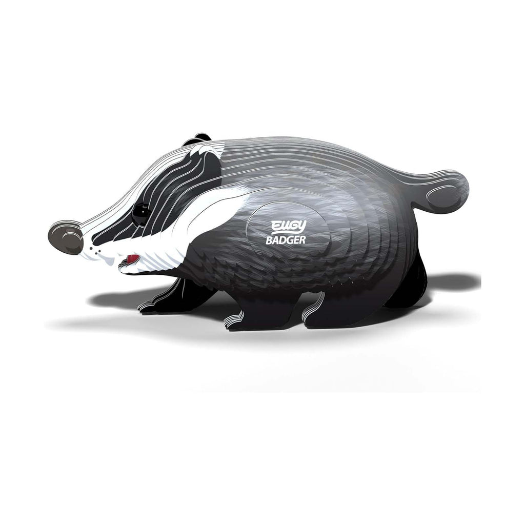 Eugy Badger 3D Cardboard Model Kit