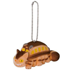 Bandai Sekiguchi My Neighbor Totoro Catbus Flocked Keychain - Radar Toys