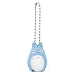 Bandai Sekiguchi My Neighbor Totoro Blue Totoro Flocked Keychain - Radar Toys