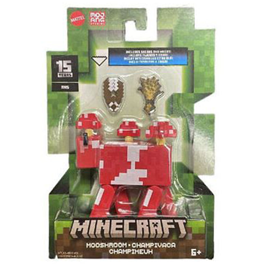 Mattel Minecraft Mooshroom Action Figure