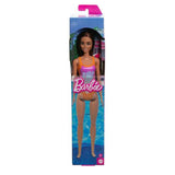 Mattel Barbie Brunet Tropical Pink And Orange Swimsuit Beach Doll - Radar Toys