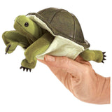 Folkmanis Turtle 4 Inch Plush Finger Puppet - Radar Toys