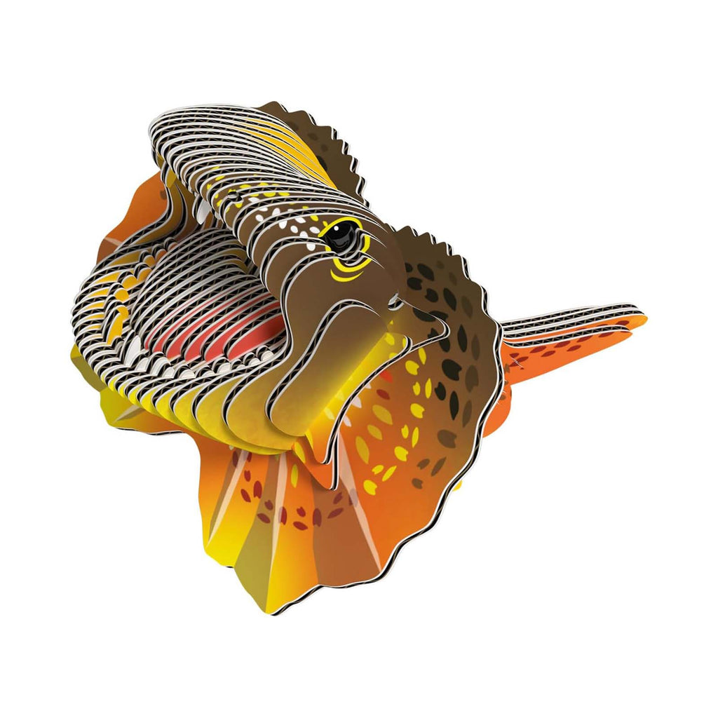 Eugy Frilled Lizard 3D Cardboard Model Kit