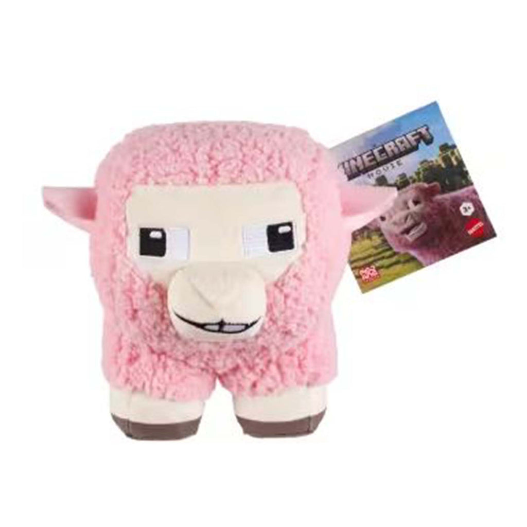 Mattel Minecraft Movie Pink Sheep 8 Inch Plush Figure