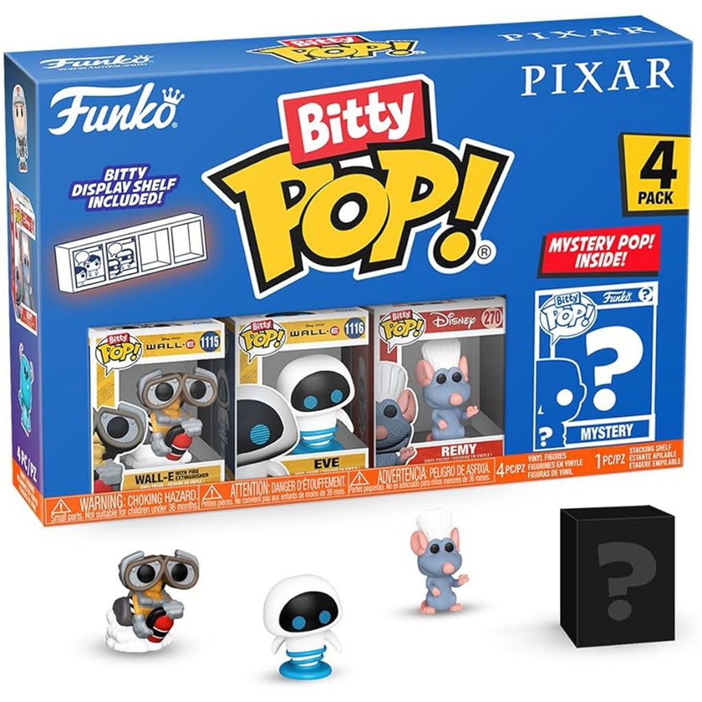 Funko Pixar Wall-E Bitty POP Wall-E Vinyl Figure Set