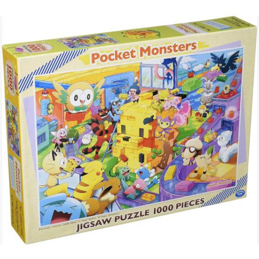 Ensky Pokemon Let's Make It Together Pikachu Blocks 1000 Piece Jigsaw Puzzle