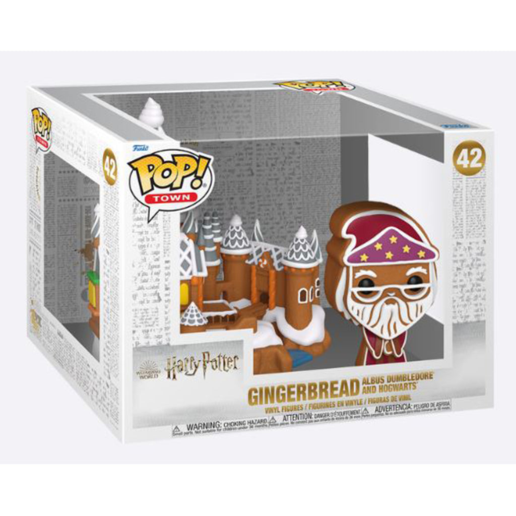 Funko Harry Potter POP Town Gingerbread Albus Dumbledore And Hogwarts Vinyl Figure Set