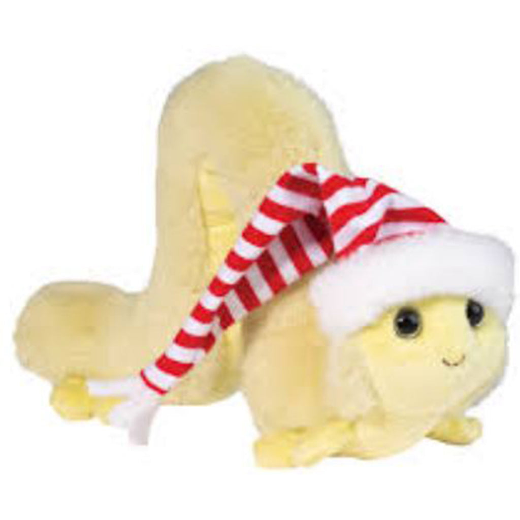 Douglas Inchy Inchworm With Santa Hat 7 Inch Plush Figure