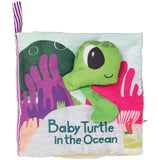 Manhattan Toy Baby Turtle In The Ocean Plush Book