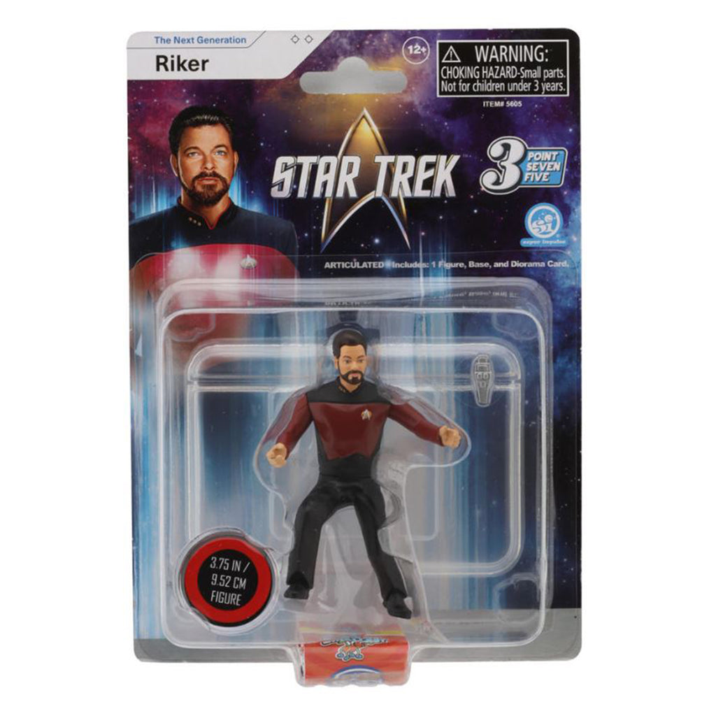 Super Impulse Star Trek Next Generation Riker 3.75 Inch Action Figure