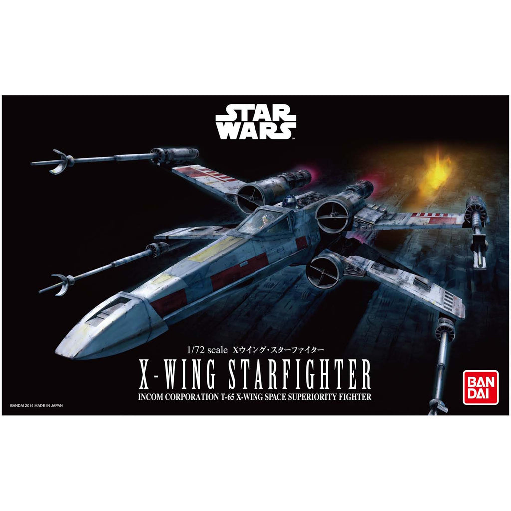 Bandai Star Wars X-Wing Starfighter 1:72 Scale Model Kit - Radar Toys