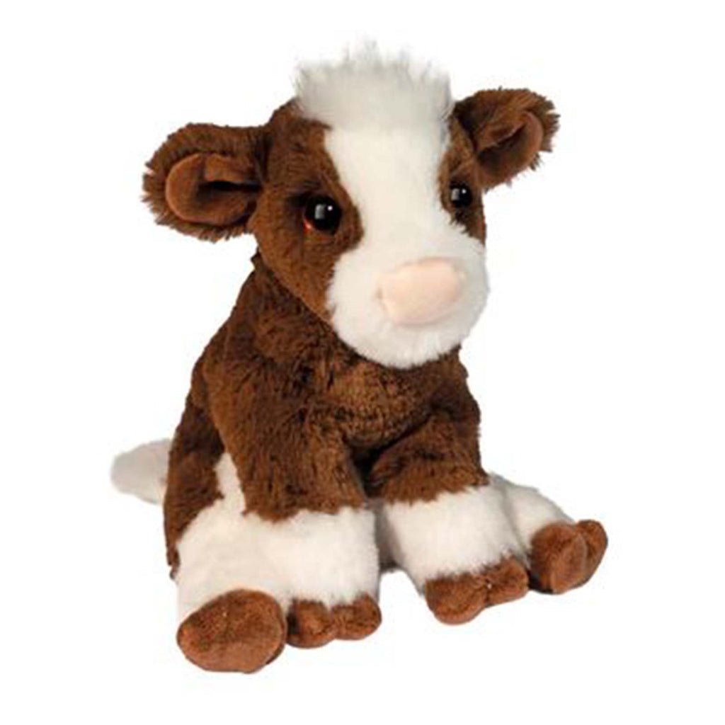 Douglas Bessie Brown Cow Mini Soft 8 Inch Plush Figure - Radar Toys