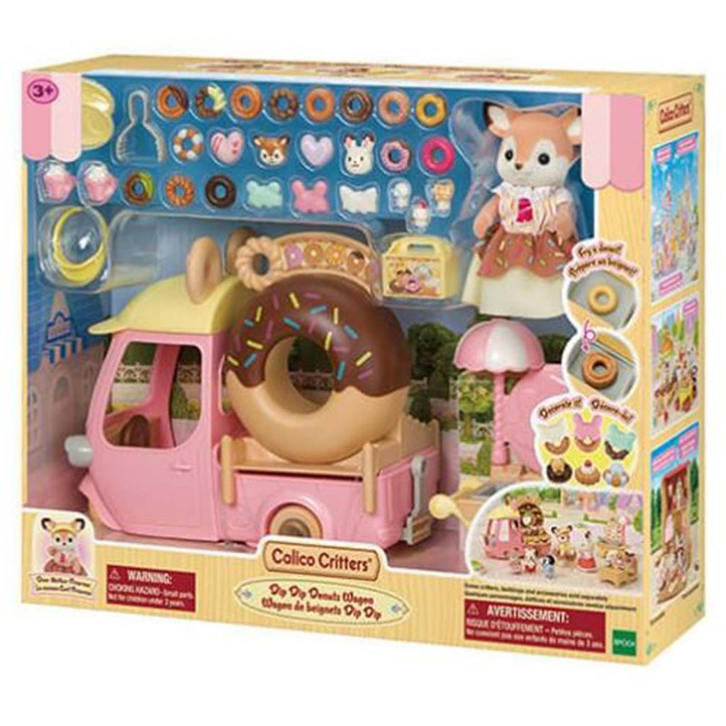 Calico Critters Dip Dip Donut Wagon Playset