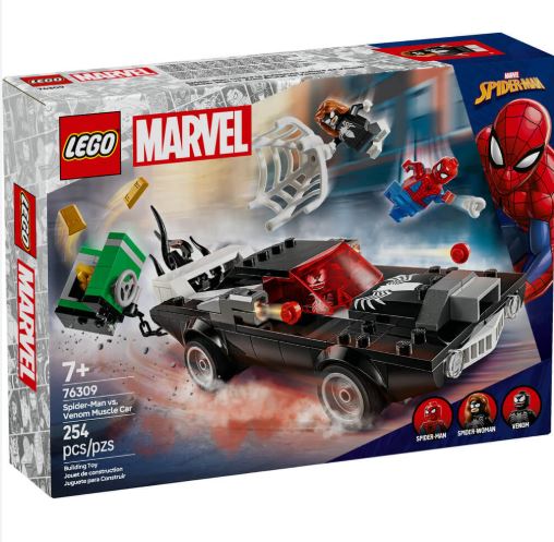 LEGO® Marvel Spider-Man Verses Venom Muscle Car Building Set 76309