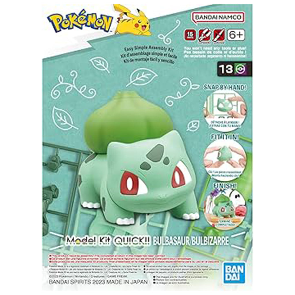 Bandai Pokemon Quick!! Bulbasaur Model Kit