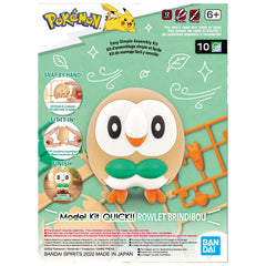 Bandai Pokemon Quick!! Rowlet Model Kit