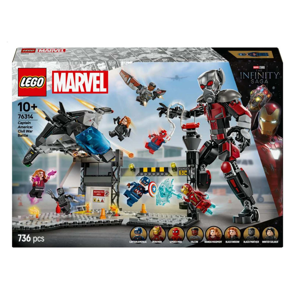 LEGO® Marvel Captain America Civil War Action Battle Building Set 76314