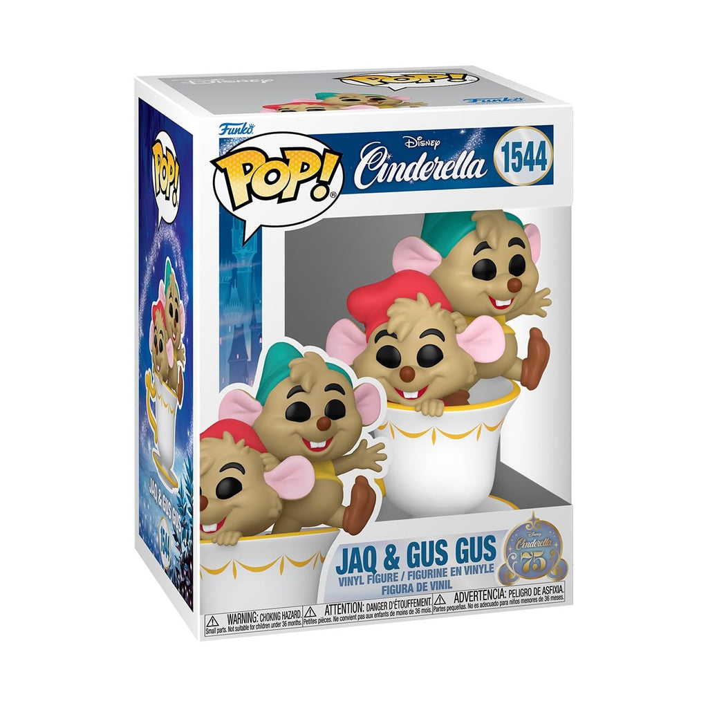 Funko Disney Cinderella 75th POP Jaq and Gus Gus Vinyl Figure